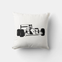 Race Car Silhouette black and white