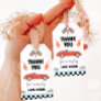 Race Car Thank You Blue Racing Red Boy Birthday Gift Tags