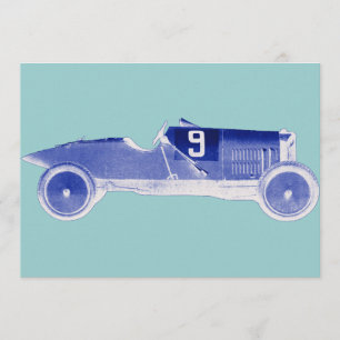 Race Car Theme Party Invitations