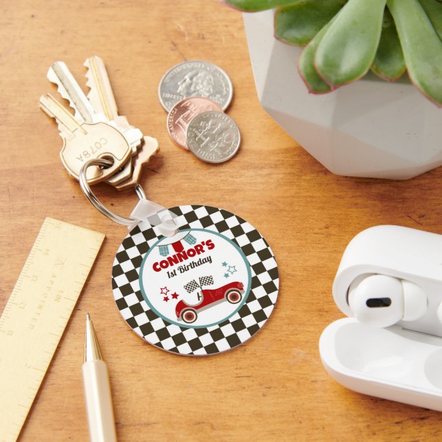 Race Car Themed Party Keychain (Desk)