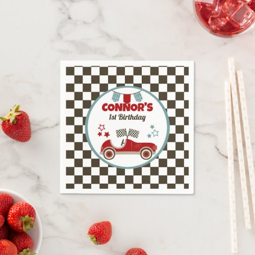 Race Car Themed Party Napkins