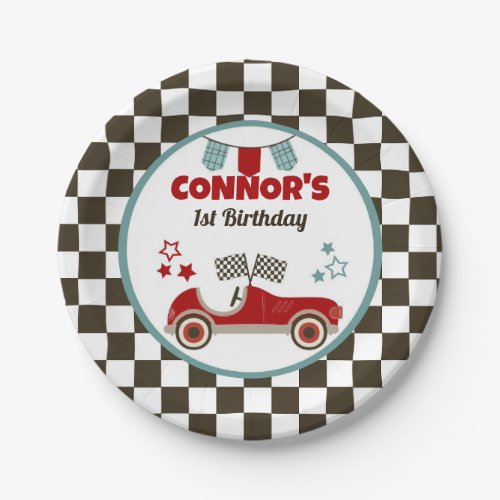 Race Car Themed Party Paper Plates