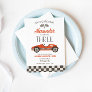 Race Car Third Birthday Invitation