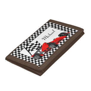 Race Car Trifold Wallet