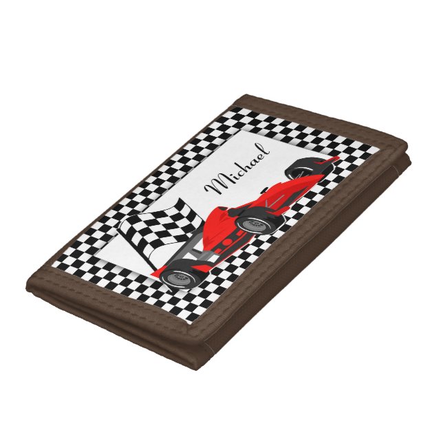 Race Car  Trifold Wallet (Bottom)