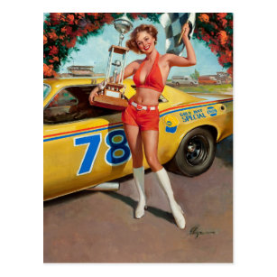 Car Racing Pinup Girl Gifts On Zazzle