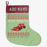 Race Car Ugly Christmas Sweater