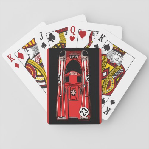 RACE CAR_ VICTORY PLAYING CARDS