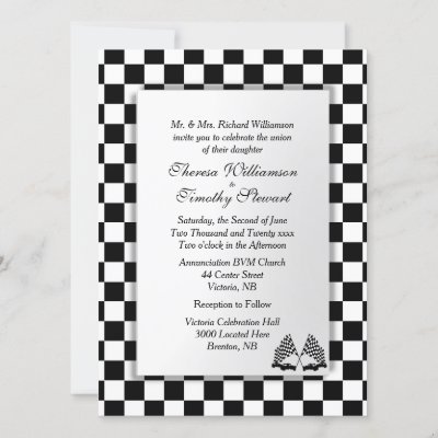 Race Car Wedding Theme 