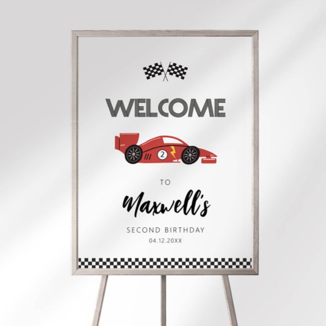 Race Car Welcome Sign (Creator Uploaded)