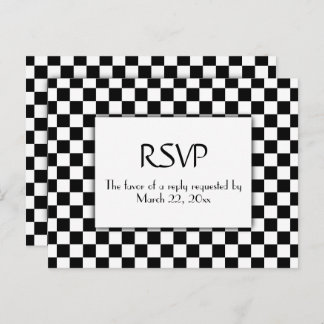 Race Car with Menu RSVP