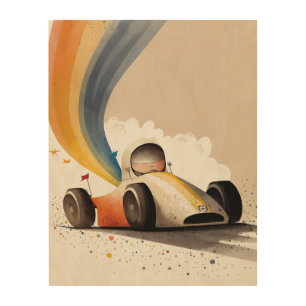 Race Car  Wood Wall Art