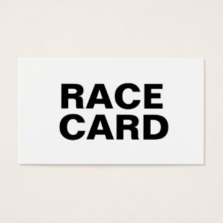 Race Card