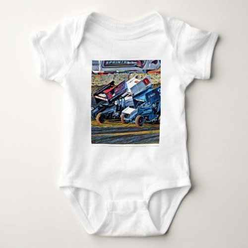 Race Cars Baby Bodysuit