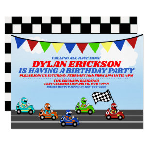 Car Racing Invitations | Zazzle