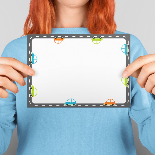 Race Cars Boy Birthday Party Envelope (Creator Uploaded)