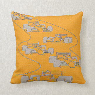 RACE CARS BY AES THROW PILLOW