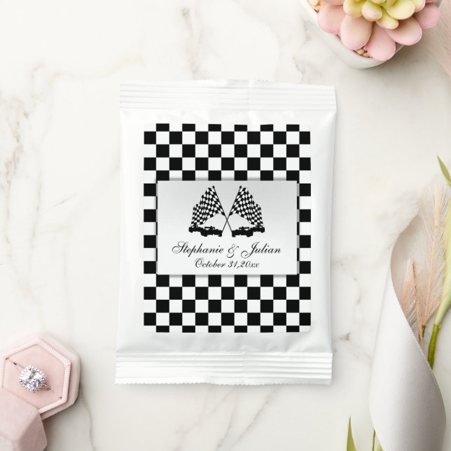 Race Cars Checker Flag Wedding Margarita Drink Mix (Wedding)