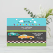 Race Cars Invitation (Standing Front)