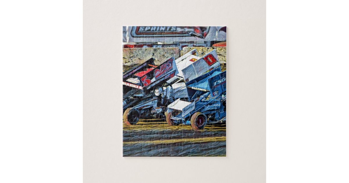 Race Cars Jigsaw Puzzle Zazzle