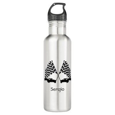 Race Cars Silver Personal water bottle