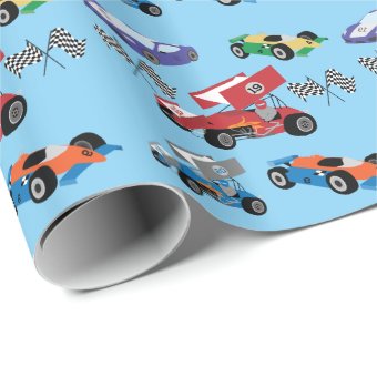 Race Cars Wrapping Paper | Zazzle