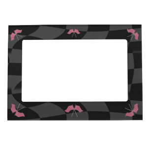 Race Checkered Flags Magnetic Photo Frame