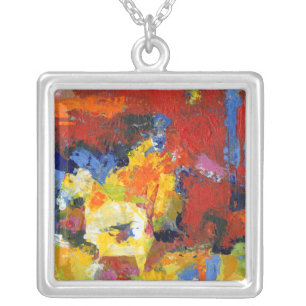 Race Day Silver Plated Necklace