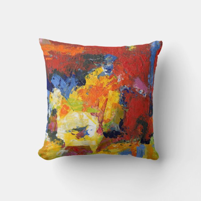 Race Day Throw Pillow (Front)