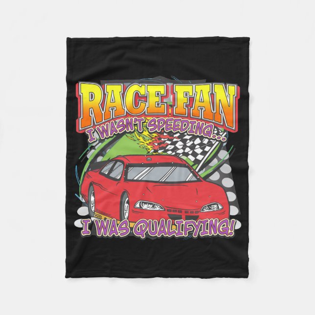Race Fan Qualifying Fleece Blanket (Front)
