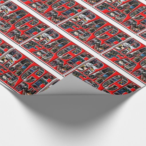 RACE FAN WRAPPING PAPER Zazzle