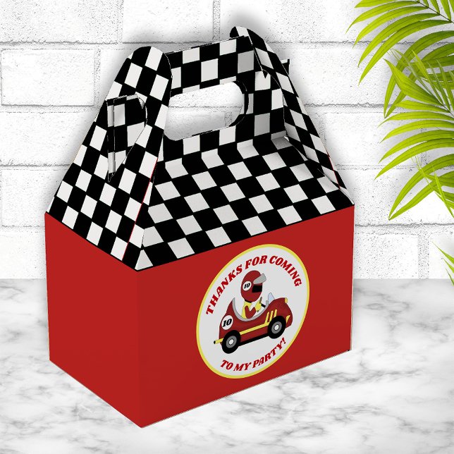 Race Fans Birthday Party Favor Boxes (Creator Uploaded)