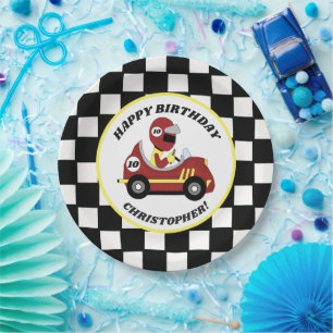 Race Fans Birthday Party Paper Plates