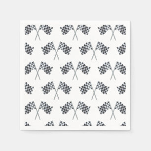 Race Flag Baby Shower Napkin