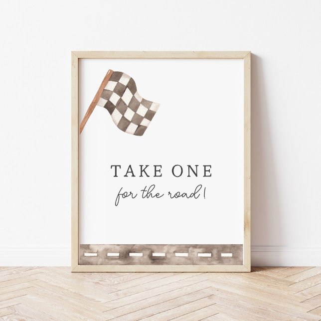 Race Flag Custom Favor Sign (Creator Uploaded)