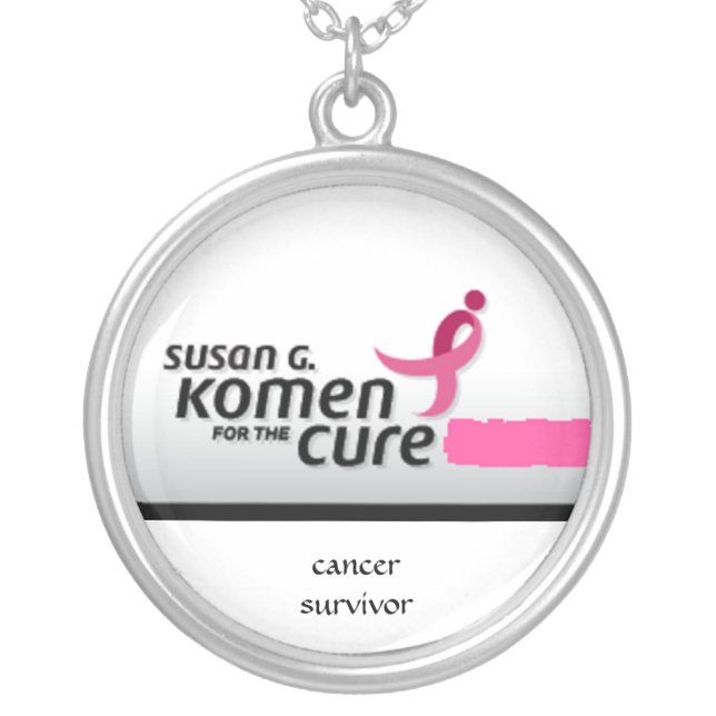 Race for the Cure Collection Silver Plated Necklace (Front)