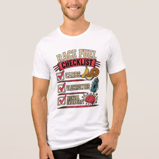 Race Fuel Checklist | Funny Runner Humor Tri-Blend Shirt