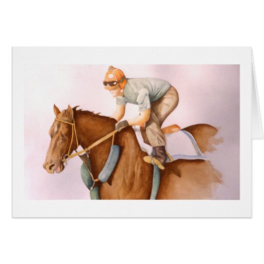 Race Horse and Jockey (Front Horizontal)