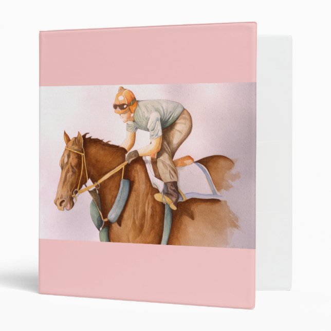 Race Horse and Jockey Binder (Front/Inside)