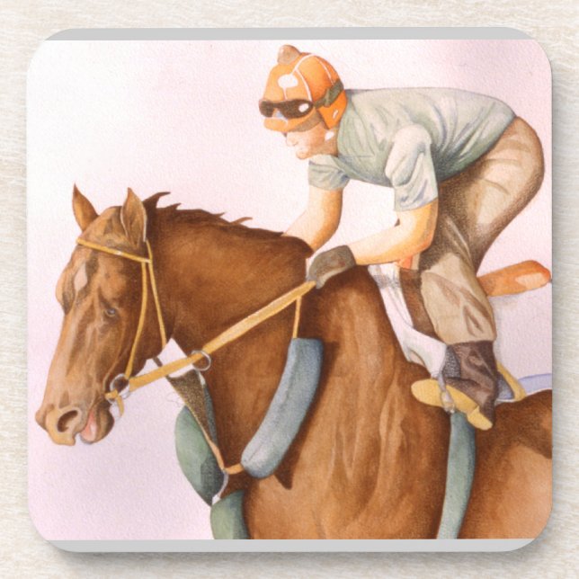 Race Horse and Jockey Coaster (Front)