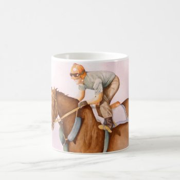 Race Horse And Jockey Coffee Mug by Incatneato at Zazzle
