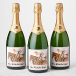 Race Horse and Jockey Sparkling Wine Label