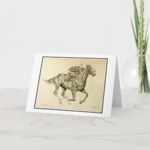 Race Horse Card