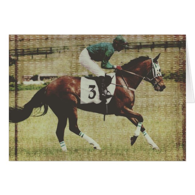 Race Horse Cards (Front Horizontal)
