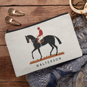 Race Horse Derby Jockey Vintage Style Equestrian Accessory Pouch