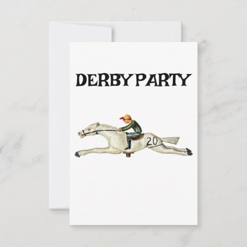 RACE HORSE DERBY PARTY INVITATION