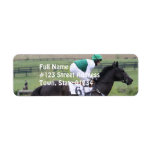 Race Horse Galloping  Mailing Labels