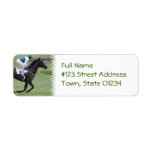 Race Horse Galloping  Mailing Labels