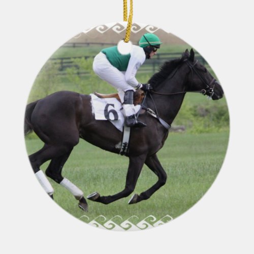 Race Horse Galloping  Ornament