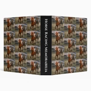 Race Horse is the Winning Thoroughbred 3 Ring Binder
